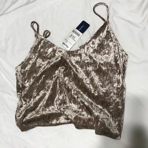 Velvet Crop Top